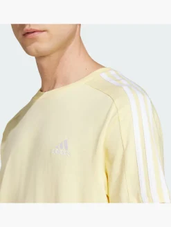 Herren adidas Essentials Single Jersey 3-Streifen T-Shirt