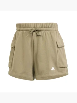 Damen adidas Essentials Small Logo French Terry Cargoshorts