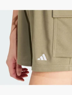 Damen adidas Essentials Small Logo French Terry Cargoshorts