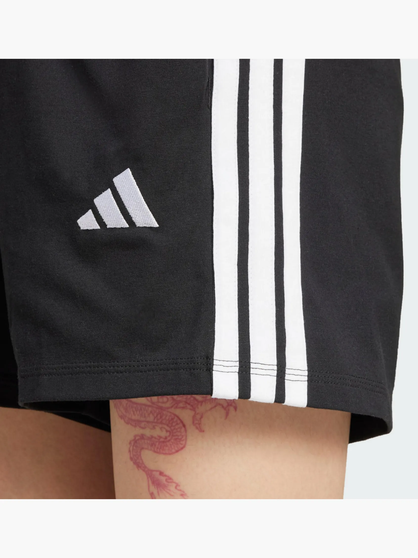 Damen adidas Essentials 3-Streifen Cotton Shorts