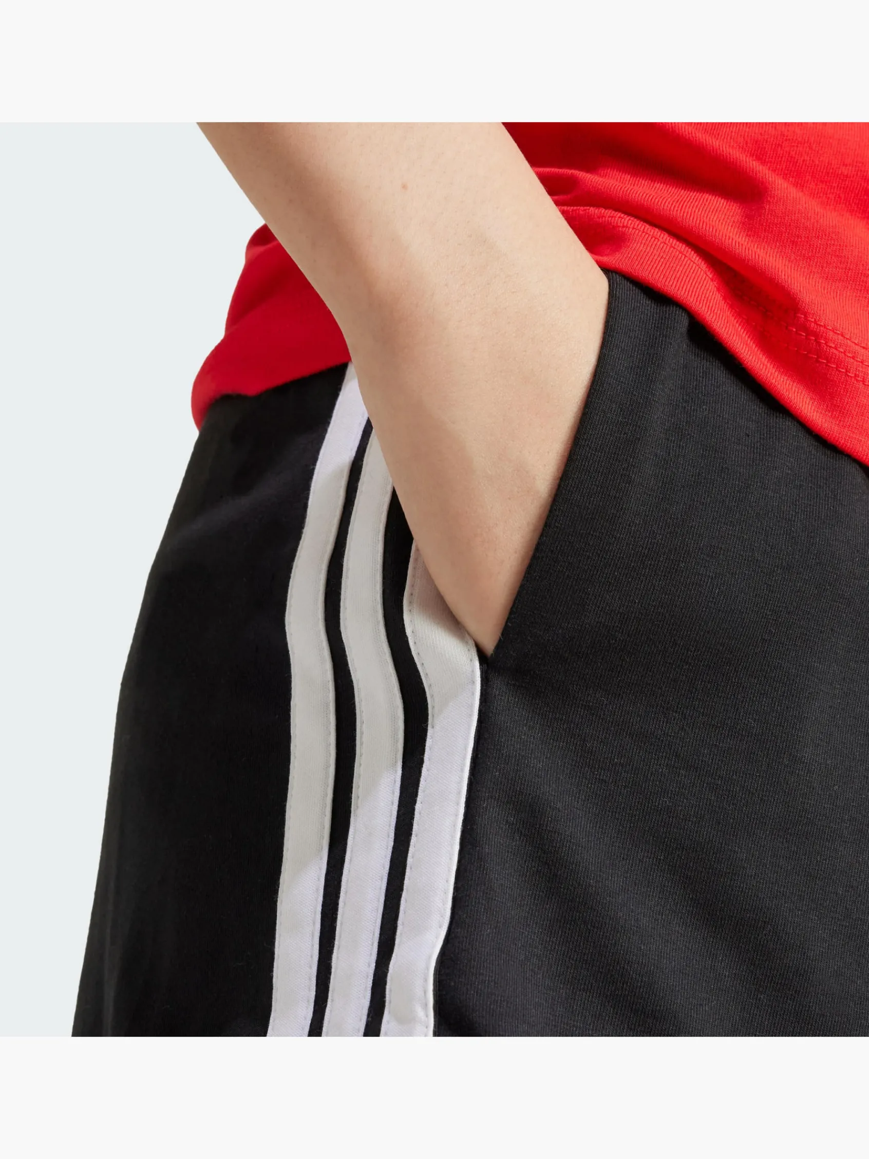 Damen adidas Essentials 3-Streifen Cotton Shorts
