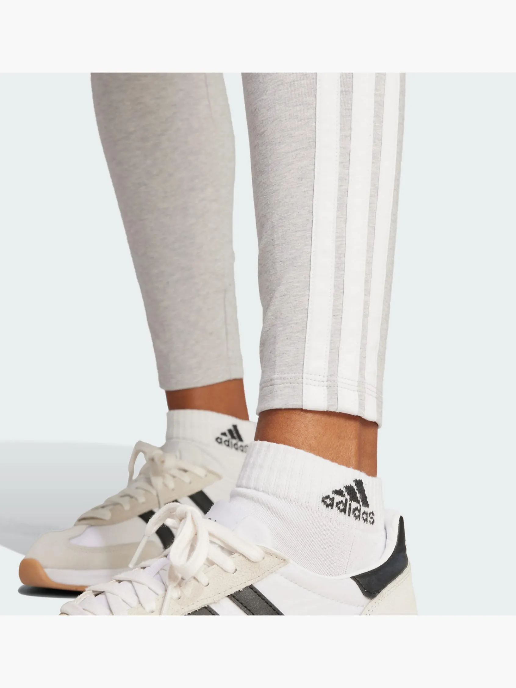 Damen adidas Essentials 3-Streifen Cotton Leggings