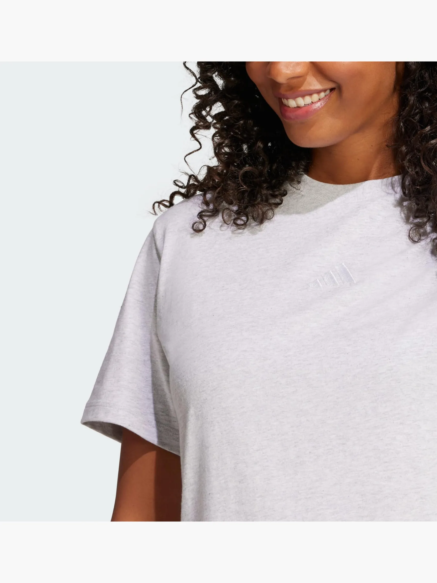 Damen adidas Essentials 3-Streifen Cotton T-Shirt