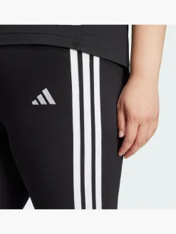 Damen adidas Essentials 3-Streifen Cotton Leggings – Große Größen