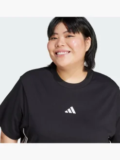 Damen adidas Essentials 3-Streifen Cotton T-Shirt – Große Größen