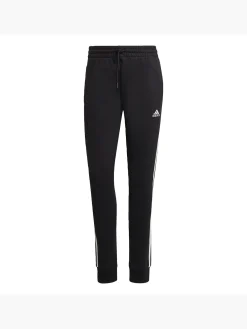 Damen adidas Essentials 3-Streifen French Terry Cuffed Hose