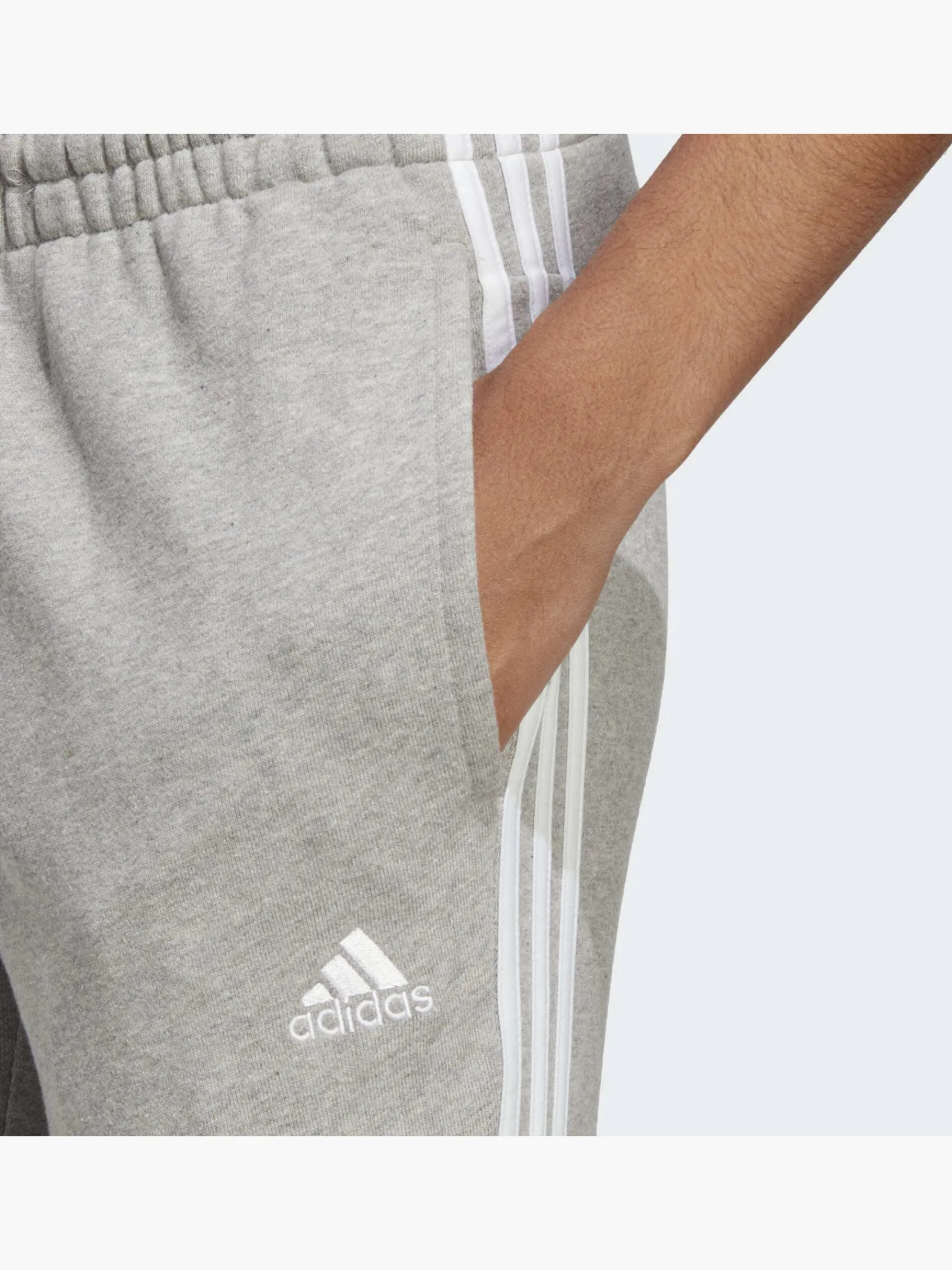 Damen adidas Essentials 3-Streifen French Terry Cuffed Hose