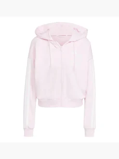 Damen adidas Essentials 3-Streifen French Terry Kapuzenjacke