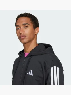 Herren adidas Essentials 3-Streifen French Terry Kapuzenjacke