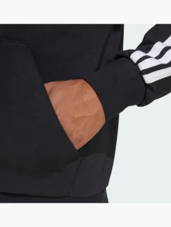 Herren adidas Essentials 3-Streifen French Terry Kapuzenjacke