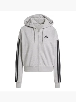 Damen adidas Essentials 3-Streifen French Terry Kapuzenjacke