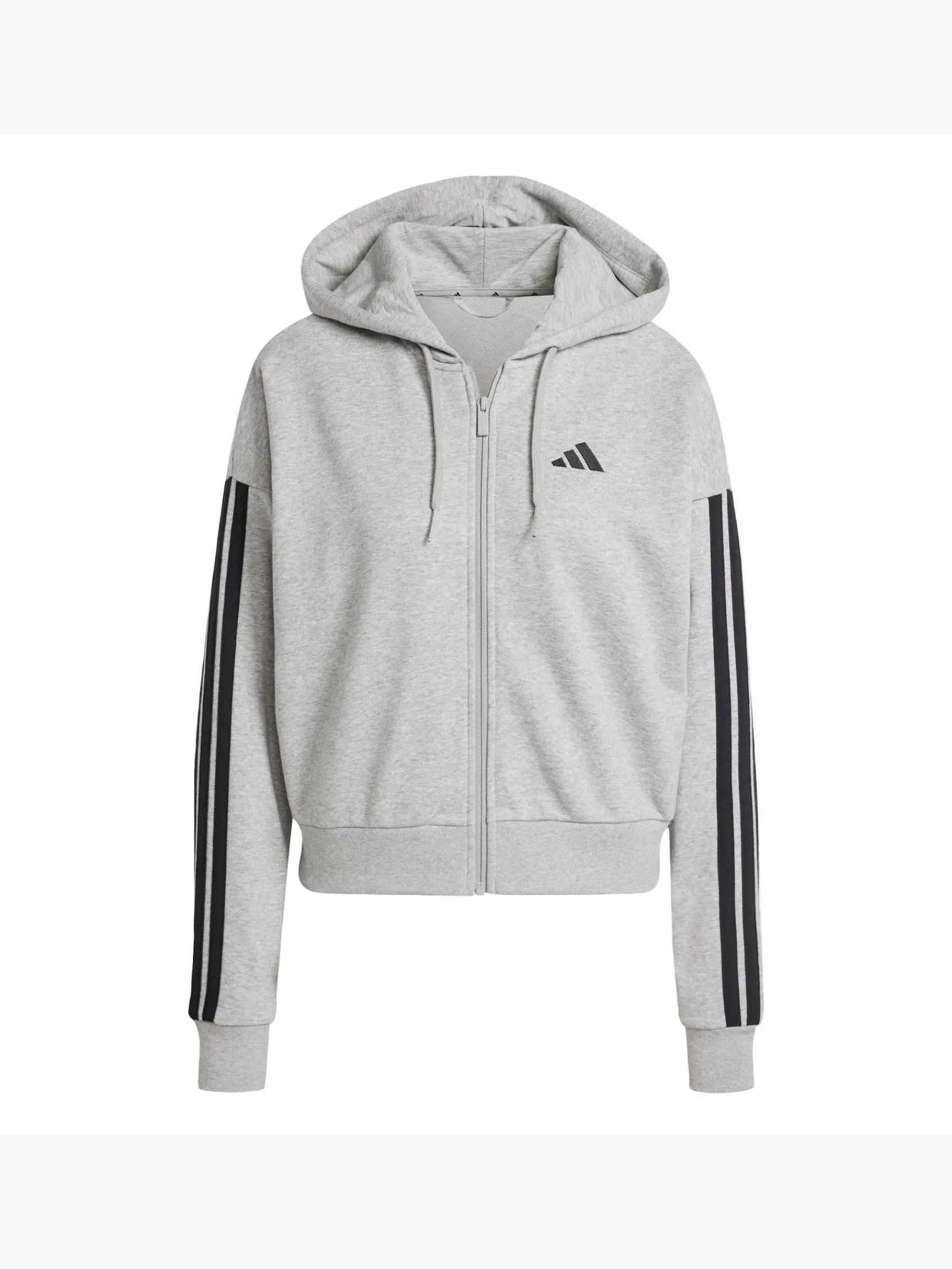 Damen adidas Essentials 3-Streifen French Terry Kapuzenjacke