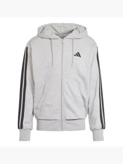 Herren adidas Essentials 3-Streifen French Terry Kapuzenjacke