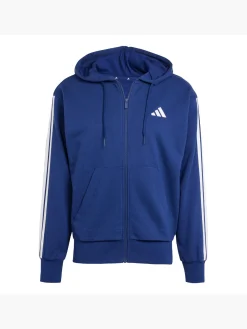 Herren adidas Essentials 3-Streifen French Terry Kapuzenjacke