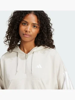 Damen adidas Essentials 3-Streifen French Terry Quarter-Zip Hoodie