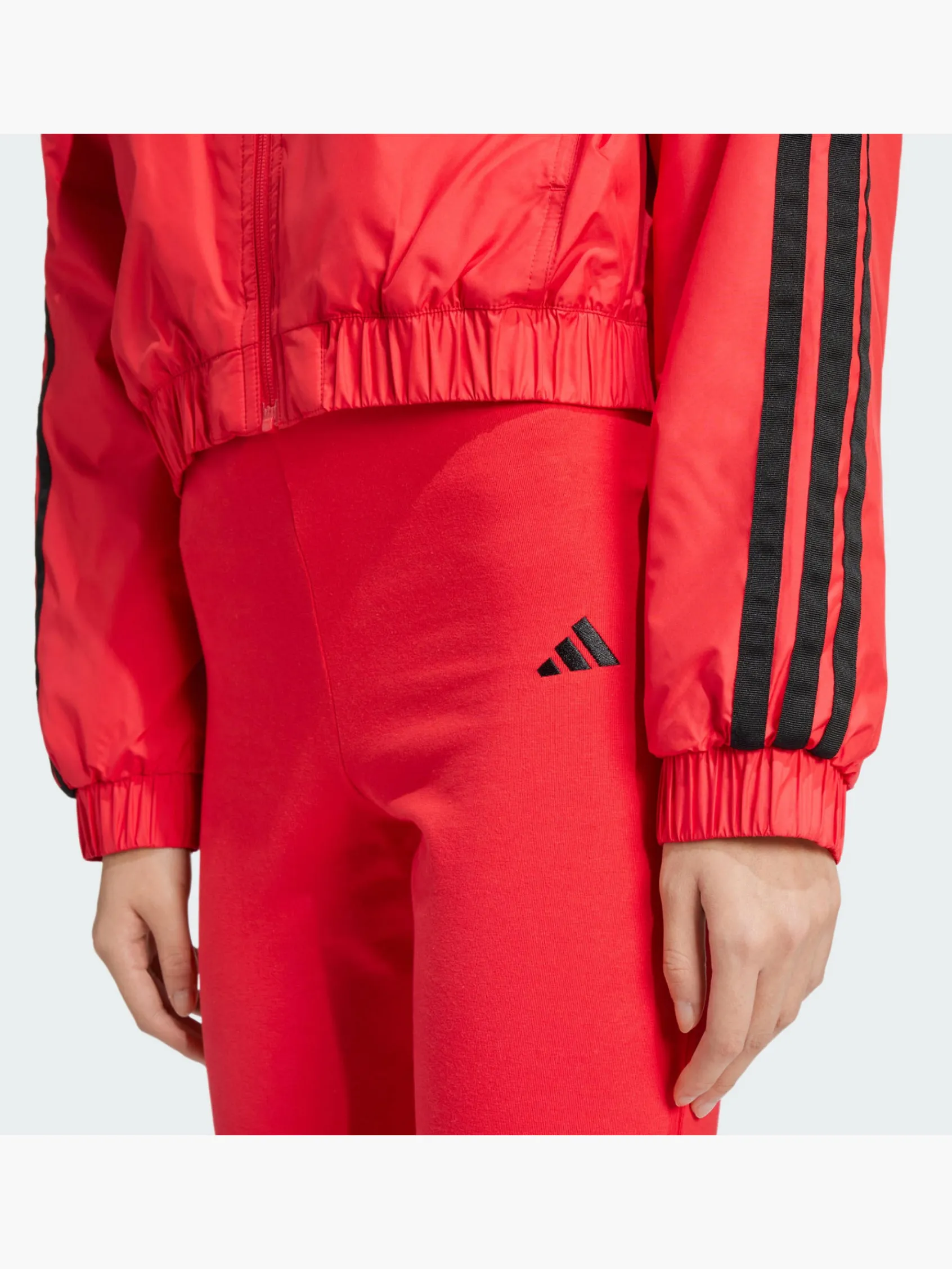 Damen adidas Essentials 3-Streifen Insulated Crop Bomberjacke