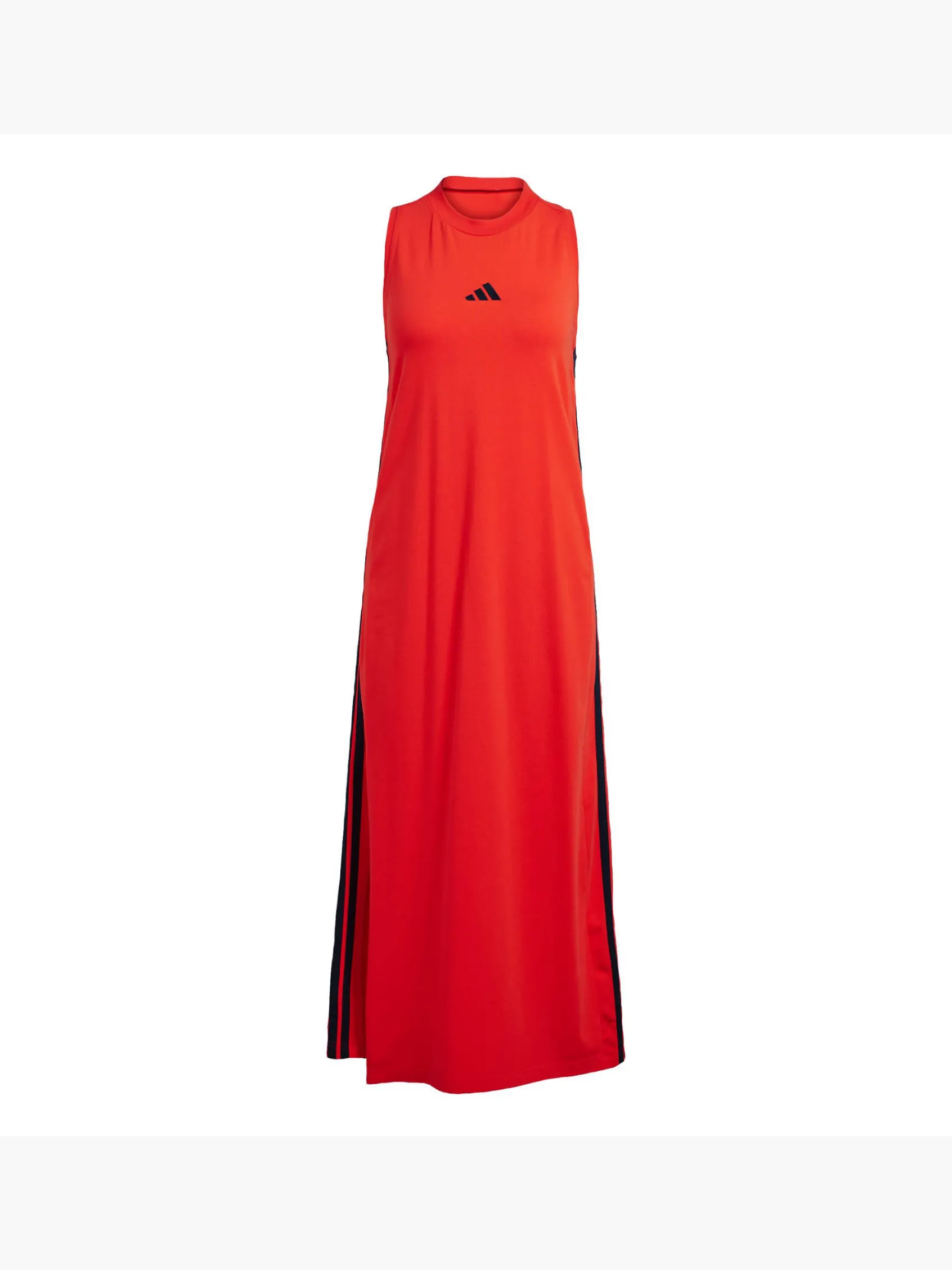 Damen adidas Essentials 3-Streifen Long Racerback Kleid