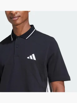 Herren adidas Essentials 3-Streifen Piqué Poloshirt