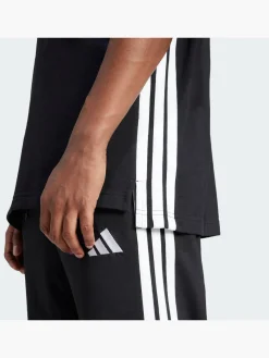 Herren adidas Essentials 3-Streifen Piqué Poloshirt
