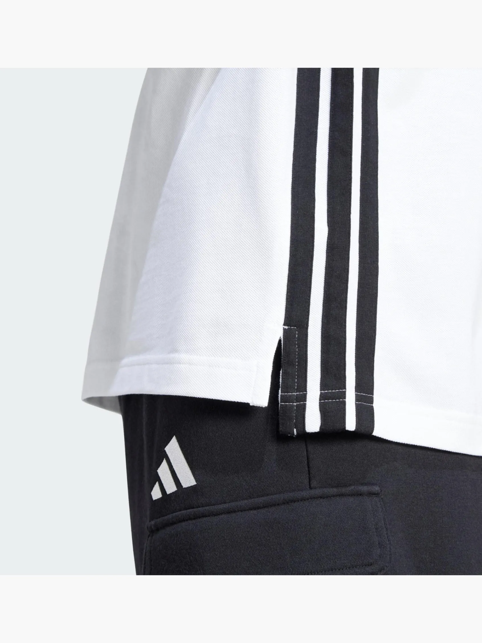 Herren adidas Essentials 3-Streifen Piqué Poloshirt