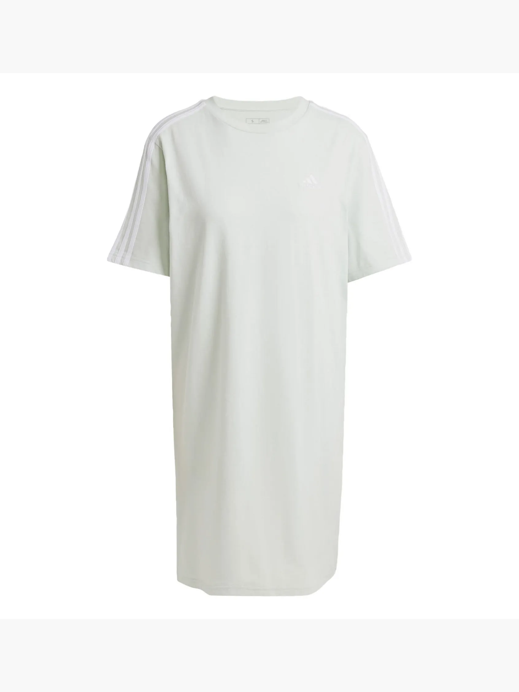 Damen adidas Essentials 3-Streifen Single Jersey Boyfriend T-Shirt-Kleid
