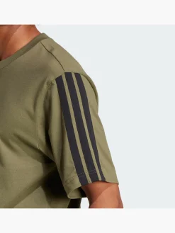 Herren adidas Essentials 3-Streifen Single Jersey T-Shirt