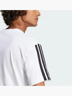Herren adidas Essentials 3-Streifen Single Jersey T-Shirt
