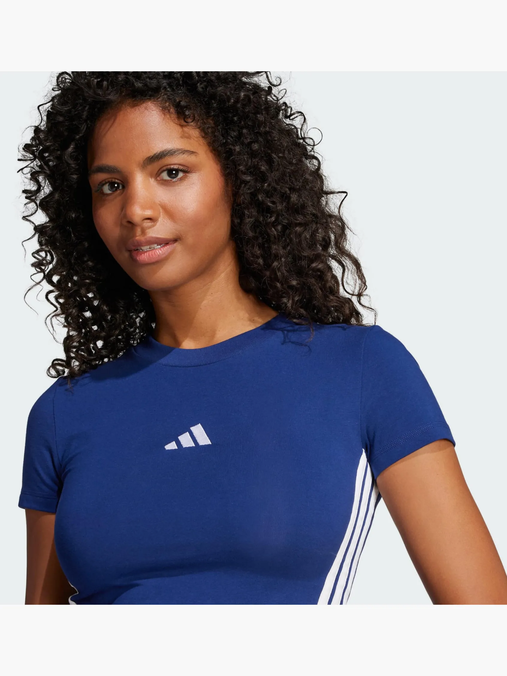 Damen adidas Essentials 3-Streifen Slim Baby T-Shirt