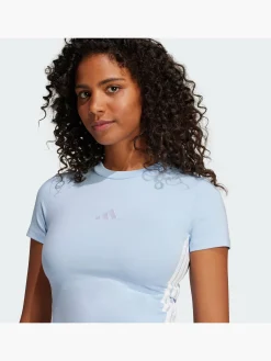 Damen adidas Essentials 3-Streifen Slim Baby T-Shirt