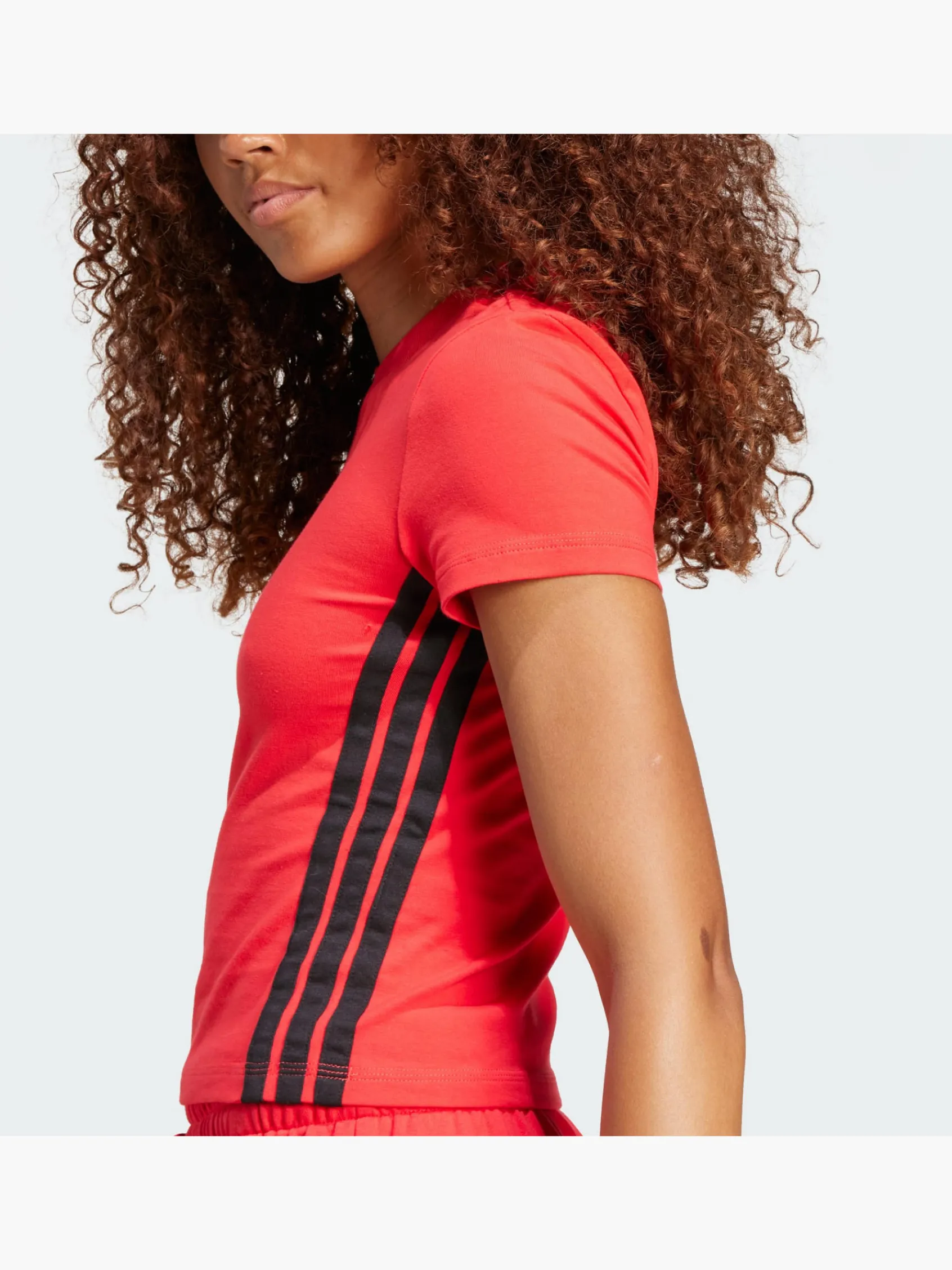 Damen adidas Essentials 3-Streifen Slim Baby T-Shirt
