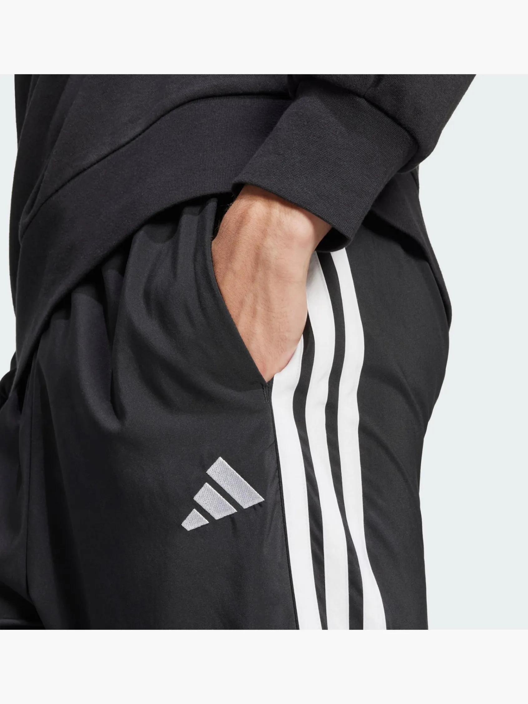 Herren adidas Essentials 3-Streifen Stanford Open Hem Hose