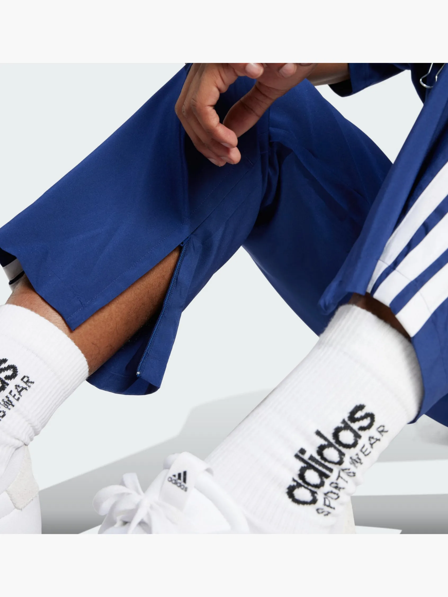 Herren adidas Essentials 3-Streifen Stanford Open Hem Hose