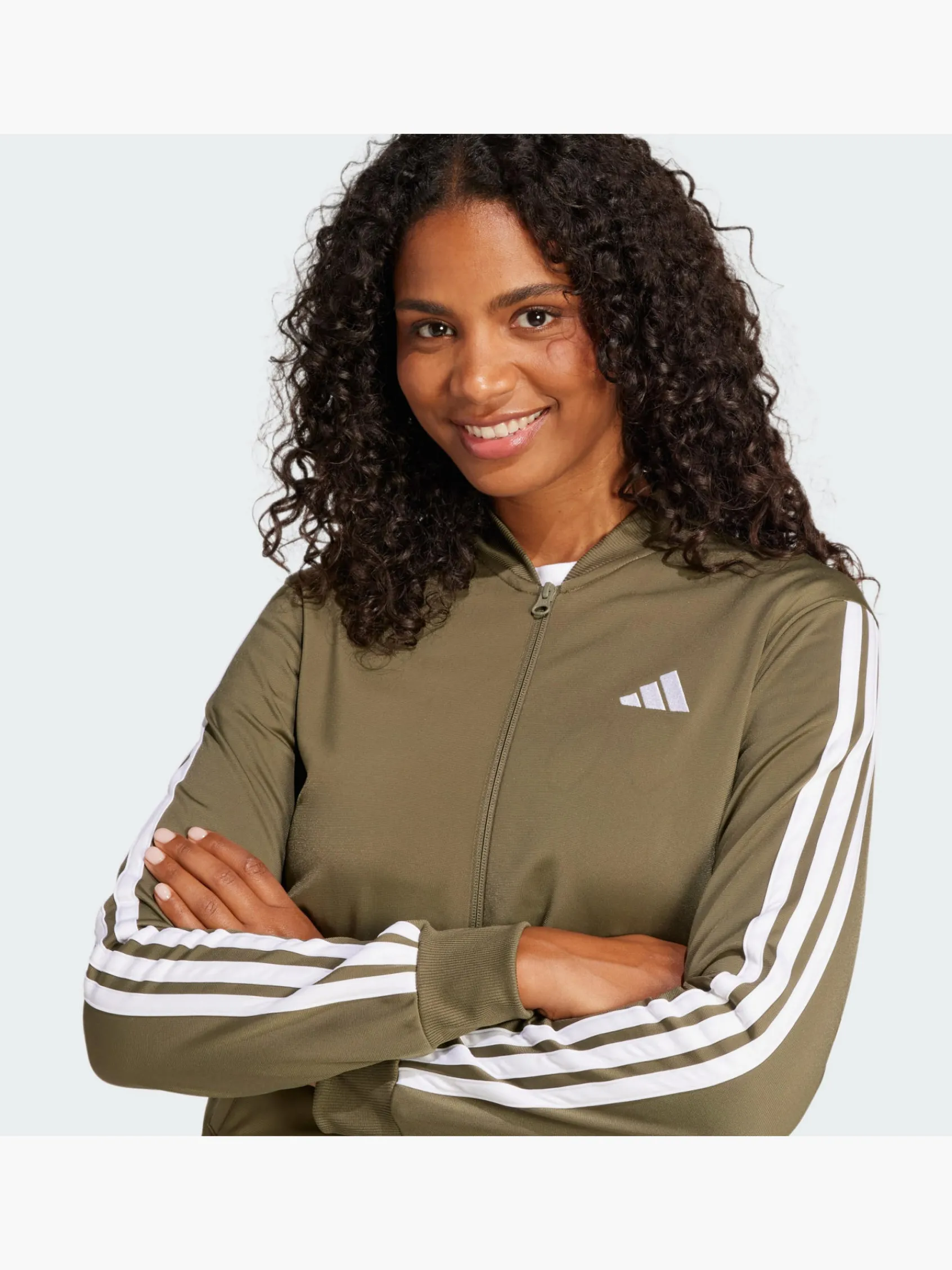 Damen adidas Essentials 3-Streifen Trainingsanzug