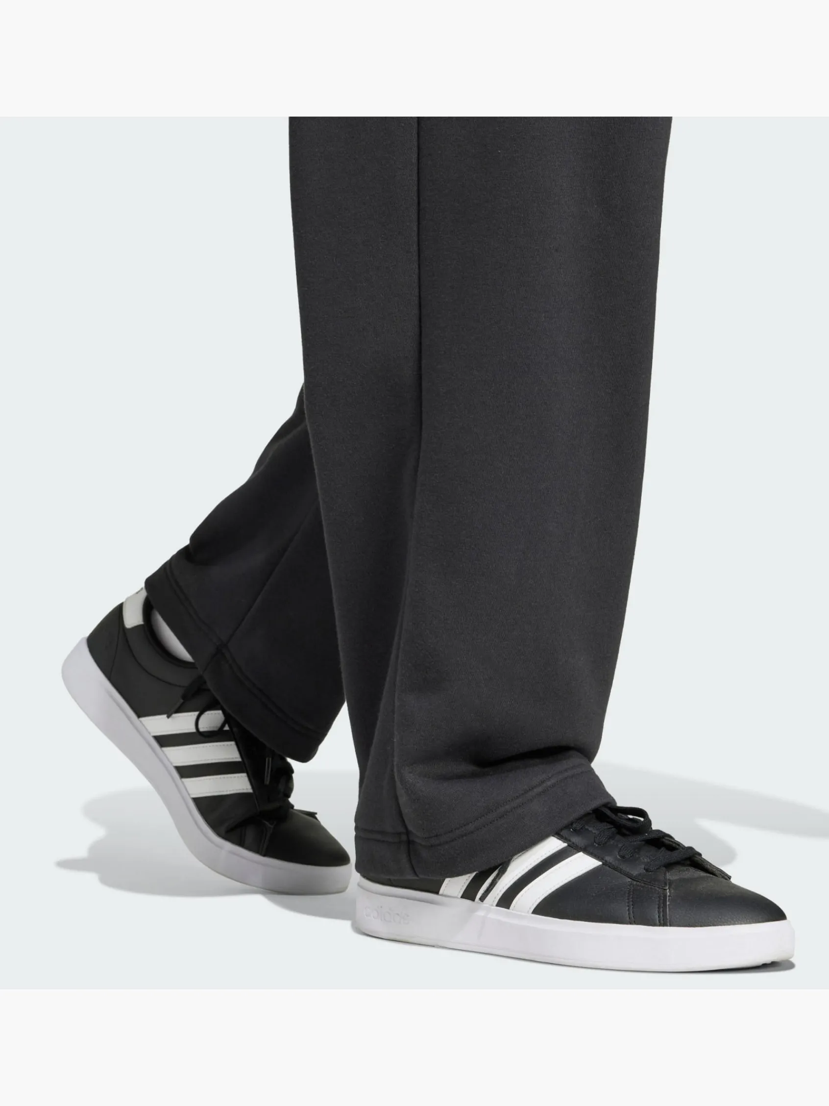 Herren adidas Essentials Wide Leg 3 Bar Logo Hose