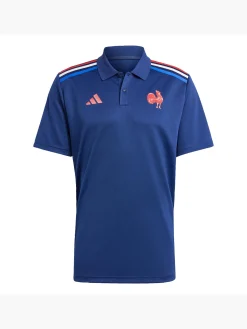 Herren adidas Frankreich Rugby Supporter Polo Heimshirt
