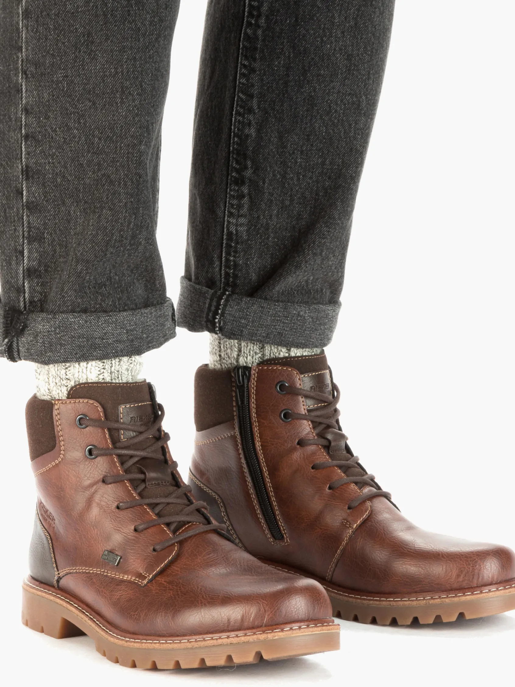 Herren Rieker Herren Schnürstiefel