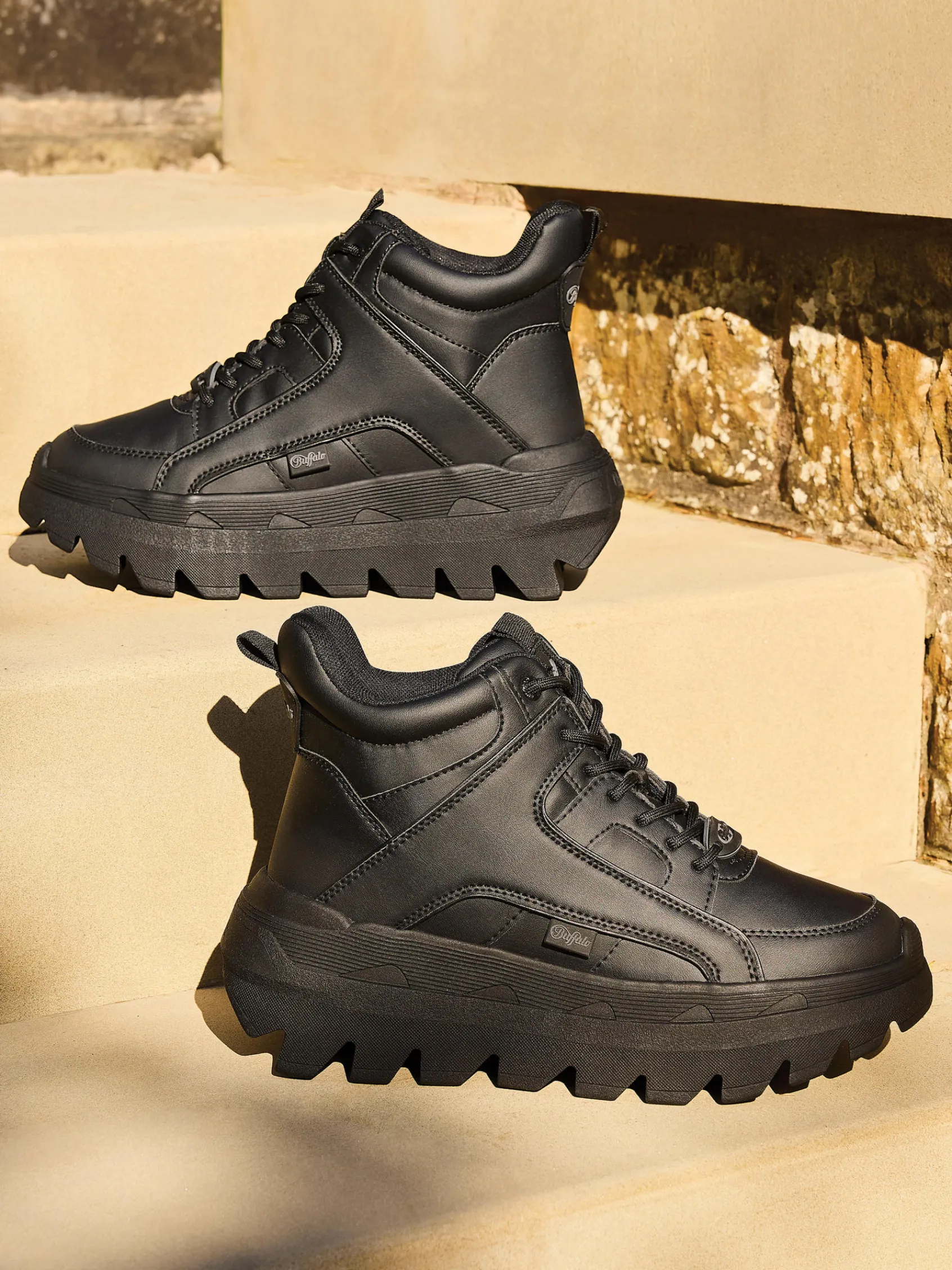 Damen Buffalo Hoher Chunky Sneaker