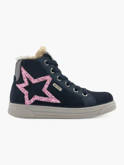 Kinder elefanten Hoher Leder Sneaker HUA, Weite M