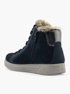 Kinder elefanten Hoher Leder Sneaker HUA, Weite M