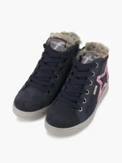 Kinder elefanten Hoher Leder Sneaker HUA, Weite M