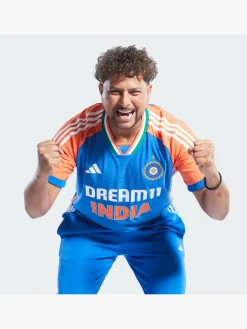 Herren adidas India Cricket T20I Trikot