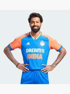 Herren adidas India Cricket T20I Trikot