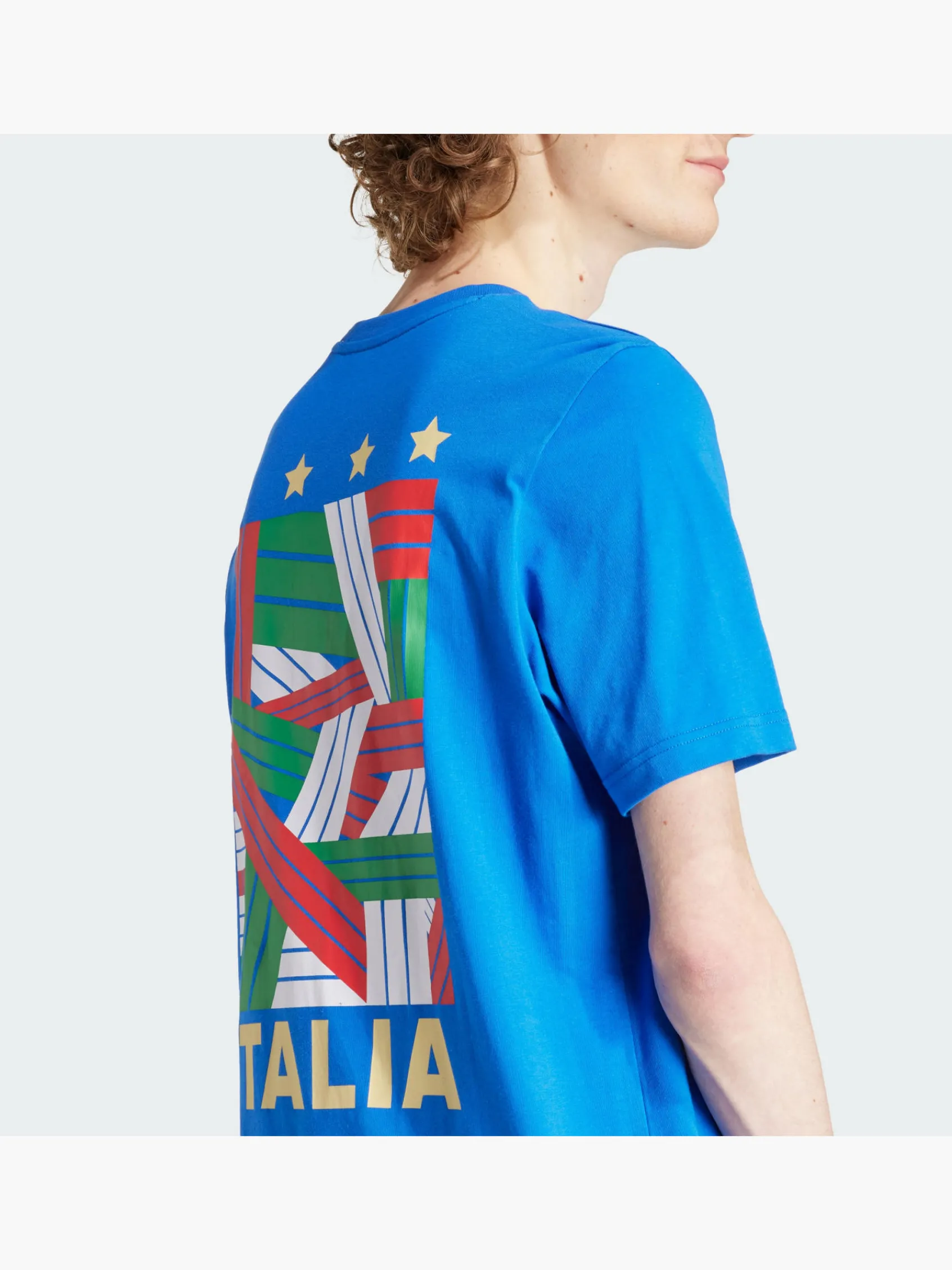 Herren adidas Italien Fußball Fan Graphic T-Shirt