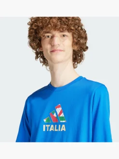 Herren adidas Italien Fußball Fan Graphic T-Shirt