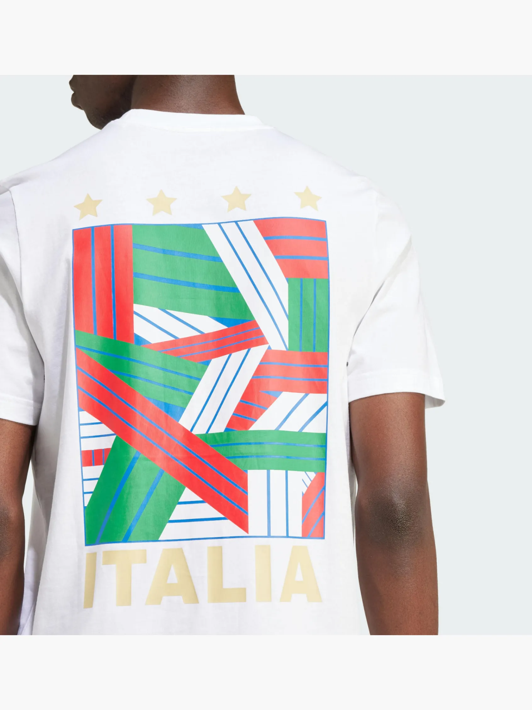 Herren adidas Italien Fußball Fan Graphic T-Shirt