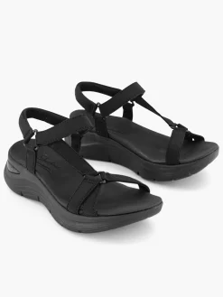 Damen Skechers Keilsandalette