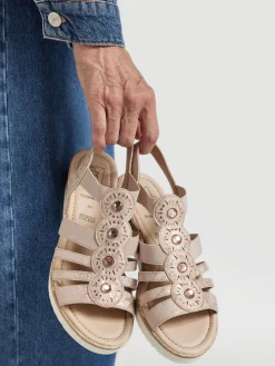 Damen Easy Street Komfort Keilsandalette