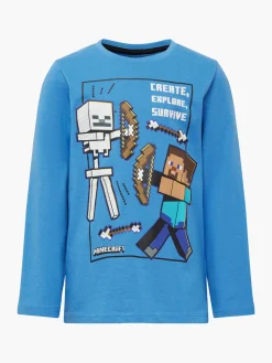 Kinder Minecraft Langarmshirt