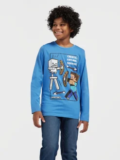 Kinder Minecraft Langarmshirt