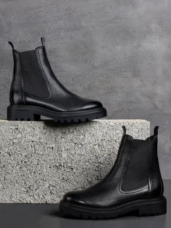 Damen 5th Avenue Leder Chelsea Boots